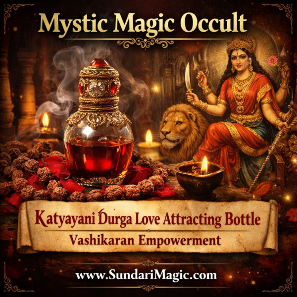 Mystic Magic Occult Katyayani Durga Love Attracting Bottle – Vashikaran Empowerment: Attract love and deepen connections through your own practice, Draw your desired partner into your life, Enhance your personal charm and magnetism!