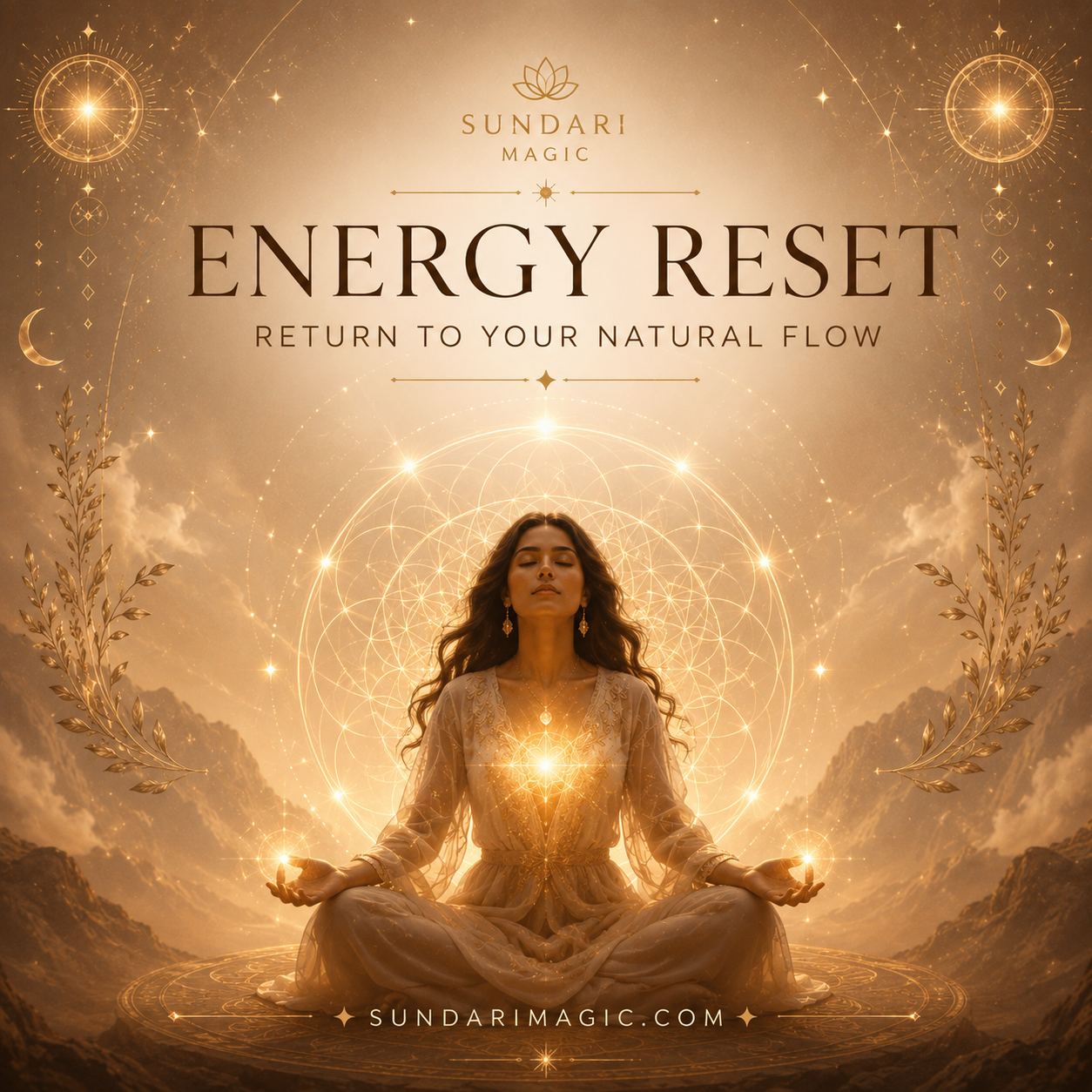 Energy reset practice to restore natural energy flow – Sundari Magic