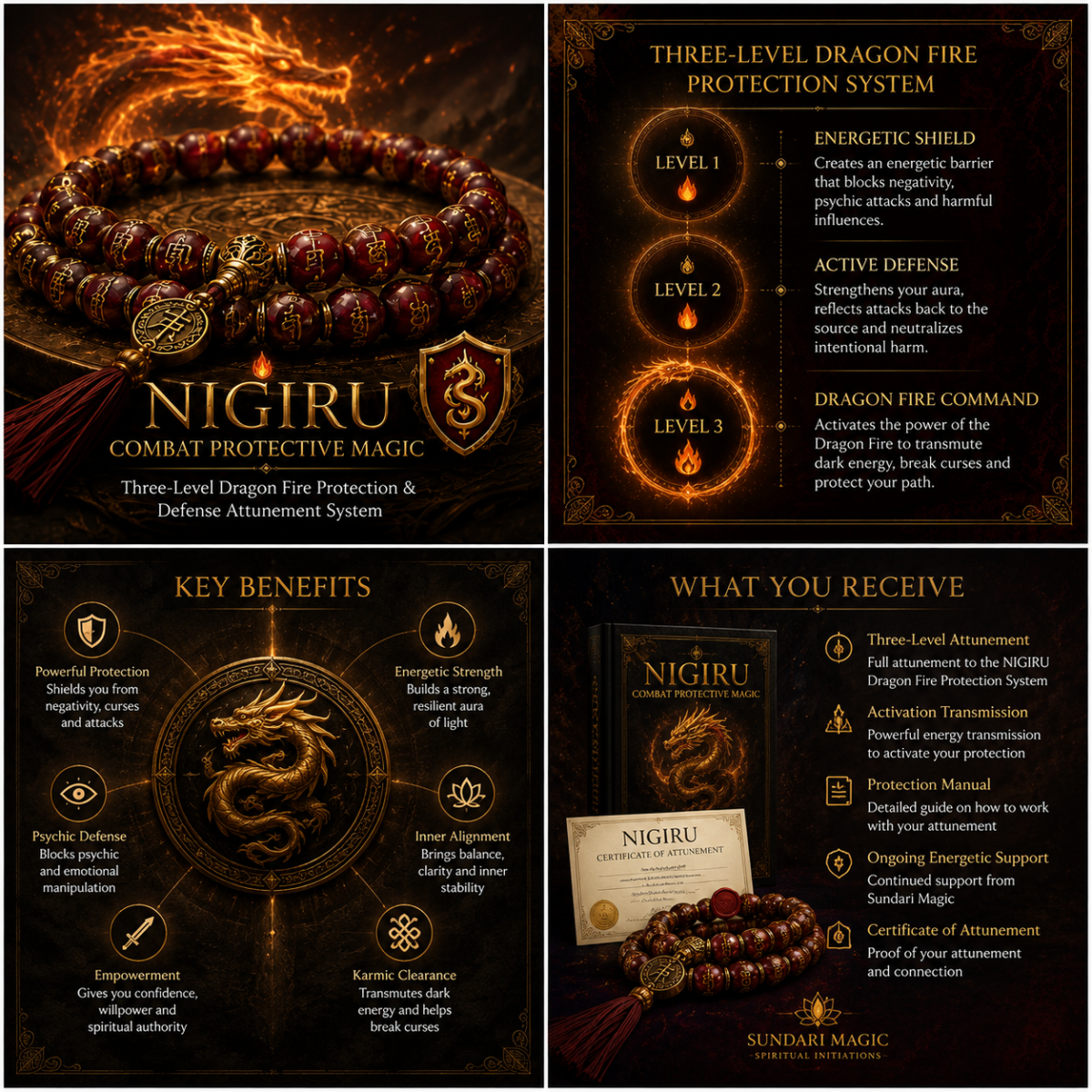 NIGIRU COMBAT PROTECTIVE MAGIC: A Three-Level Dragon Fire Protection & Defense Attunement System - Image 7