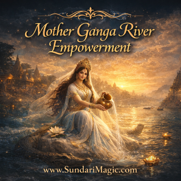 Mother Ganga River Empowerment: Deep energetic and karmic cleansing, Release of emotional heaviness and spiritual blocks, Inner peace, calm, and mental clarity, Strengthened connection to Divine Feminine energies!